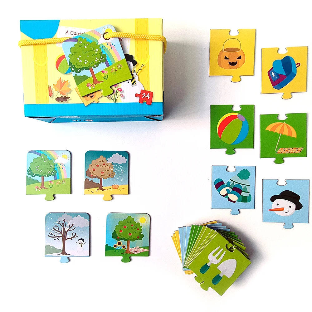 Puzzle Montessori portugais pour enfants, jouets pour enfants de 0 à 6 ans, cadeau de Noël pour les tout-petits