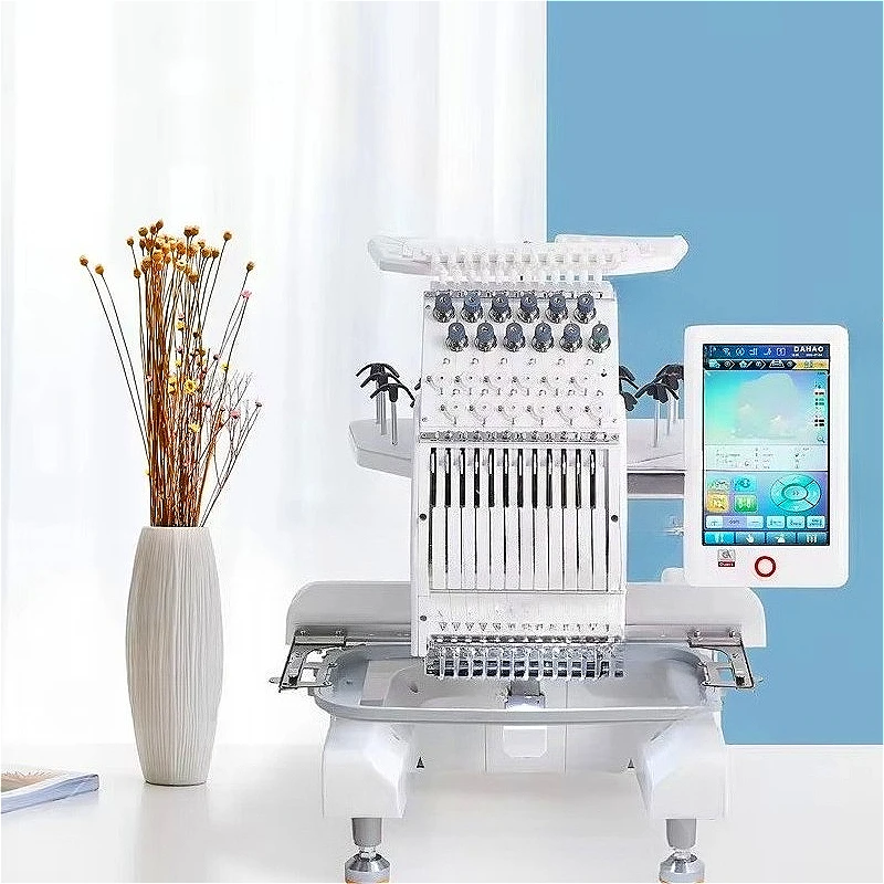 Single Head Heavy Duty Industrial Embroidery Unit for Rugged Fabric Denim Leather Canvas Customized  for Workwear Jacket