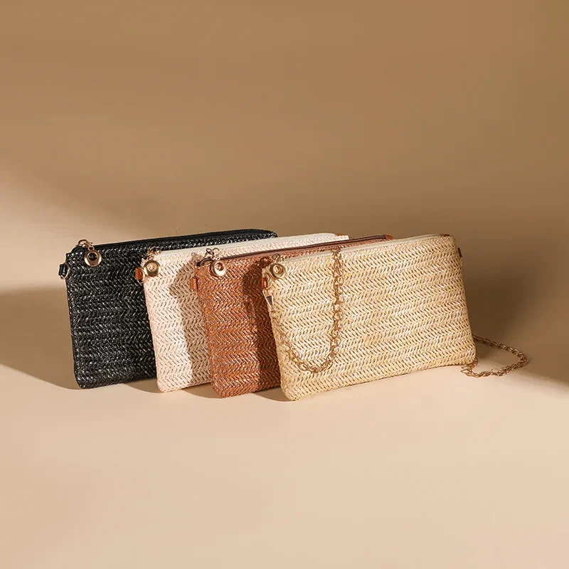 

Women Straw Bag 2025 New Ladies Messenger Phone Bags Mini Crossbody Flap Bags Female Shoulder Handbags Bolsos Para Mujer