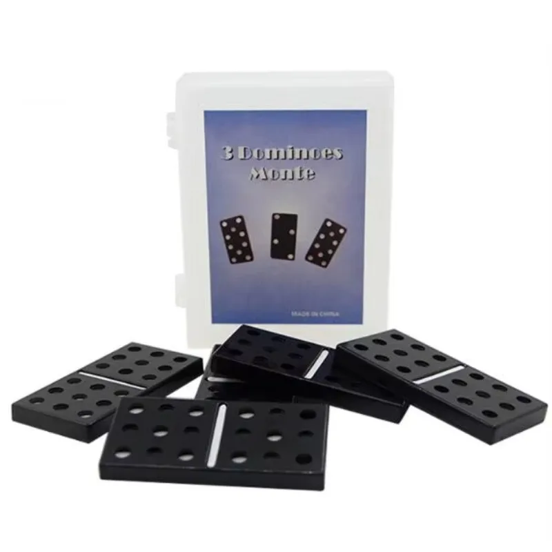 3 Domino Monte Close Up Magia Magic Tricks Illusions Gimmick TV Show Professional Magic Product Amazing Effect Magician