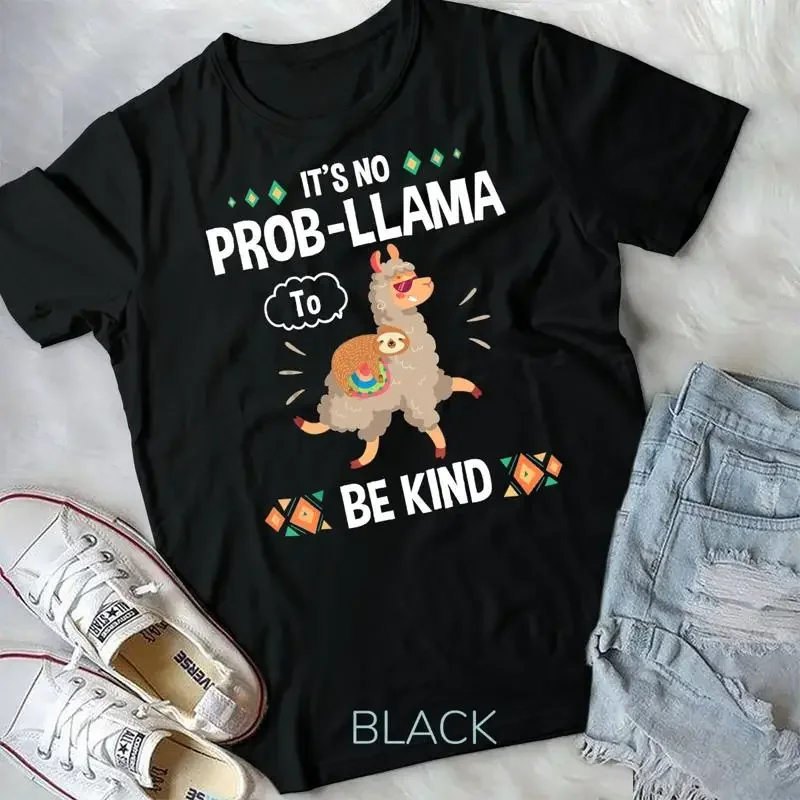 

Unity Day Orange Tee No Prob Llama Be Kind Anti Bullying Unisex T shirt Vintage Clothes