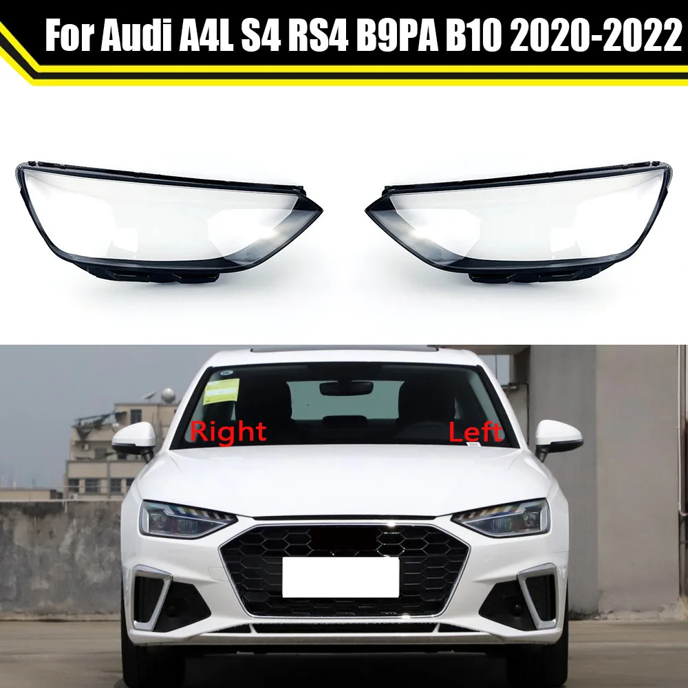 Car Front Protection Case Shell Transparent Headlight Housing Lens Cover Lampshade For Audi A4 A4L S4 RS4 B9PAB10 2020 2021 2022