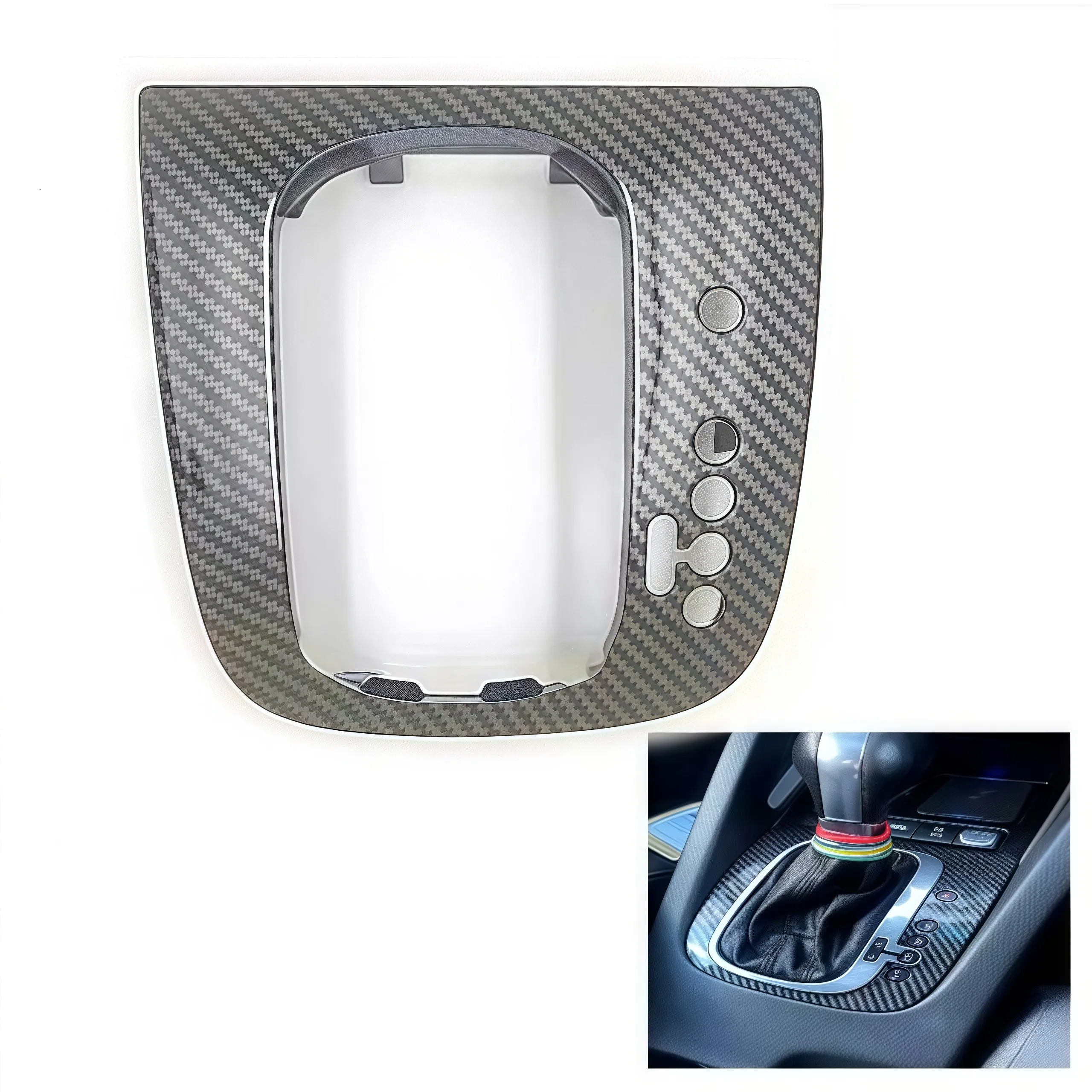 

DSG Shift Base Frame Replacement RHD Carbon Fiber Print Color fit for Golf/Jetta MK5 MK6 and fit for Scirocco MK3