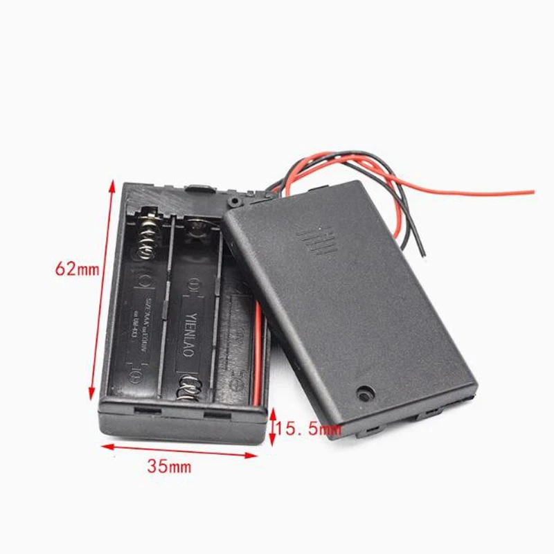 7th battery box AAA battery holder welding-free series battery compartment DIY battery box with pins image 6