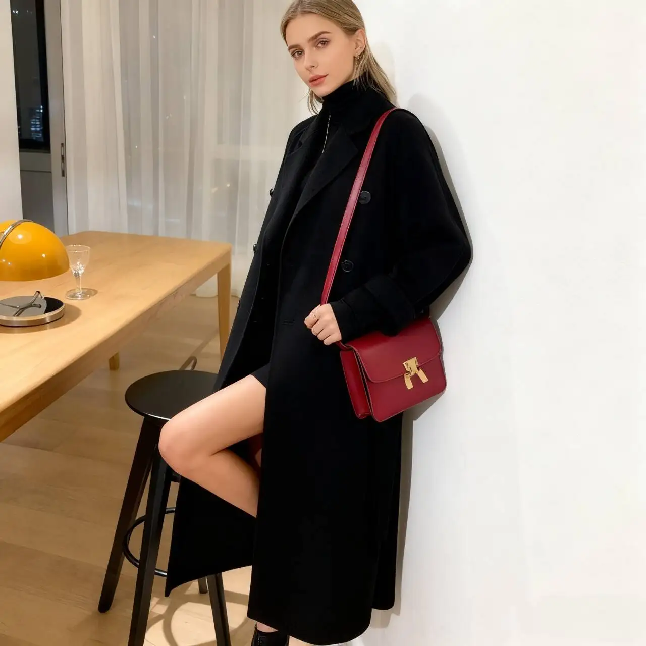 

Шерстяные пальто, женское шерстяное пальто, зеленое осеннее атласное пасторальное пальто с пряжками, двухслойное, с боковой застежкой на кнопках, укороченное, на пуговицах, повседневное