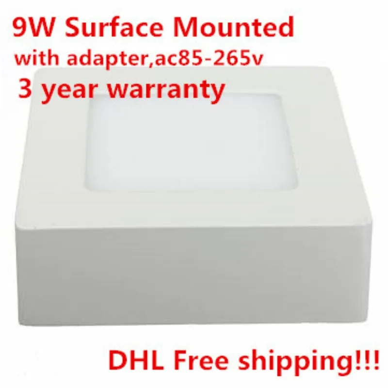 

3 years warranty 9W Surface LED Downlight Panel Light Ceiling LED Lighting lamp 85-265V Warm White/White/Cold White DHL Free
