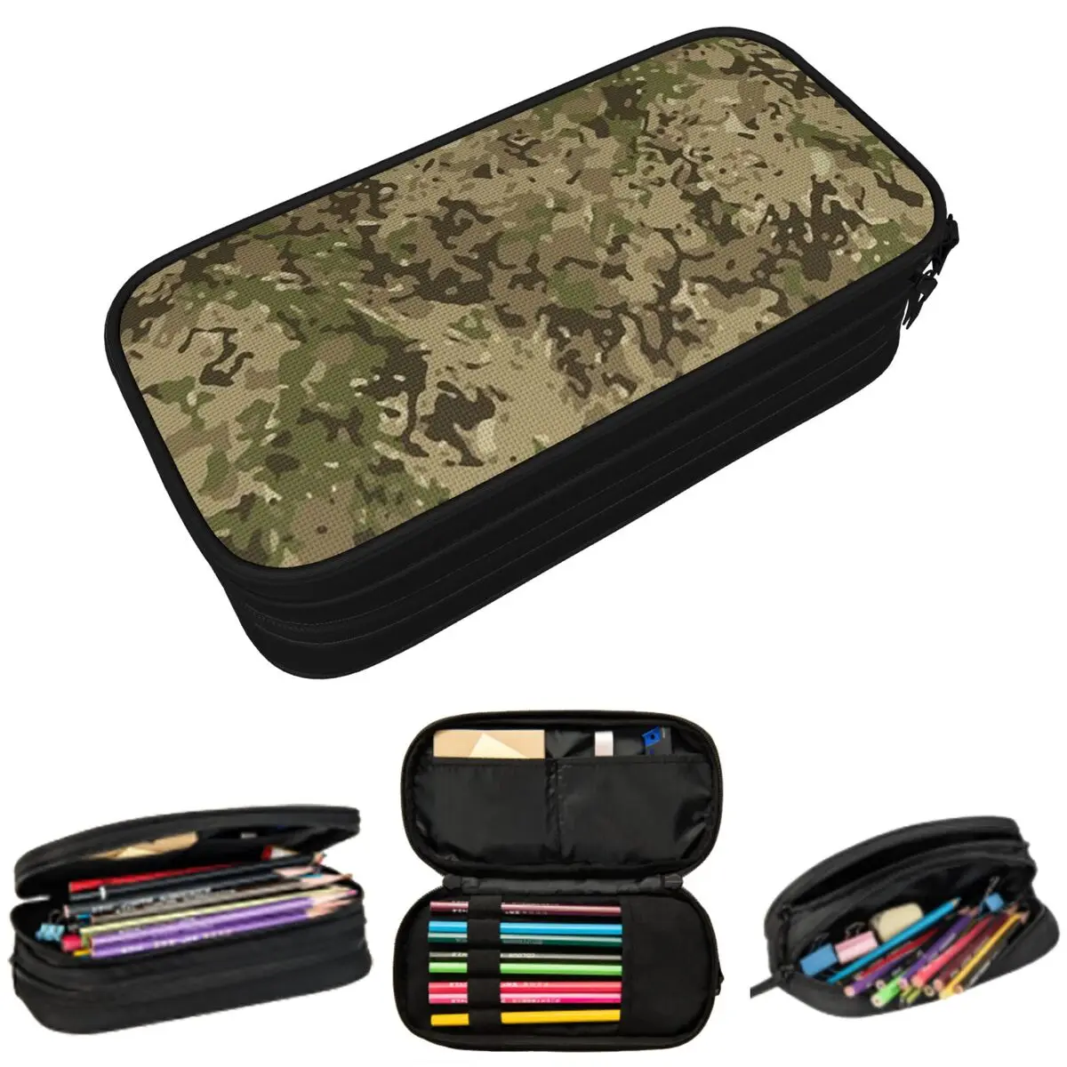 

Multicam Military Trout Camo Pencil Case for Boys Girls School Pen Box Pencil Bag Stationery Supplies Pen Holder Bag