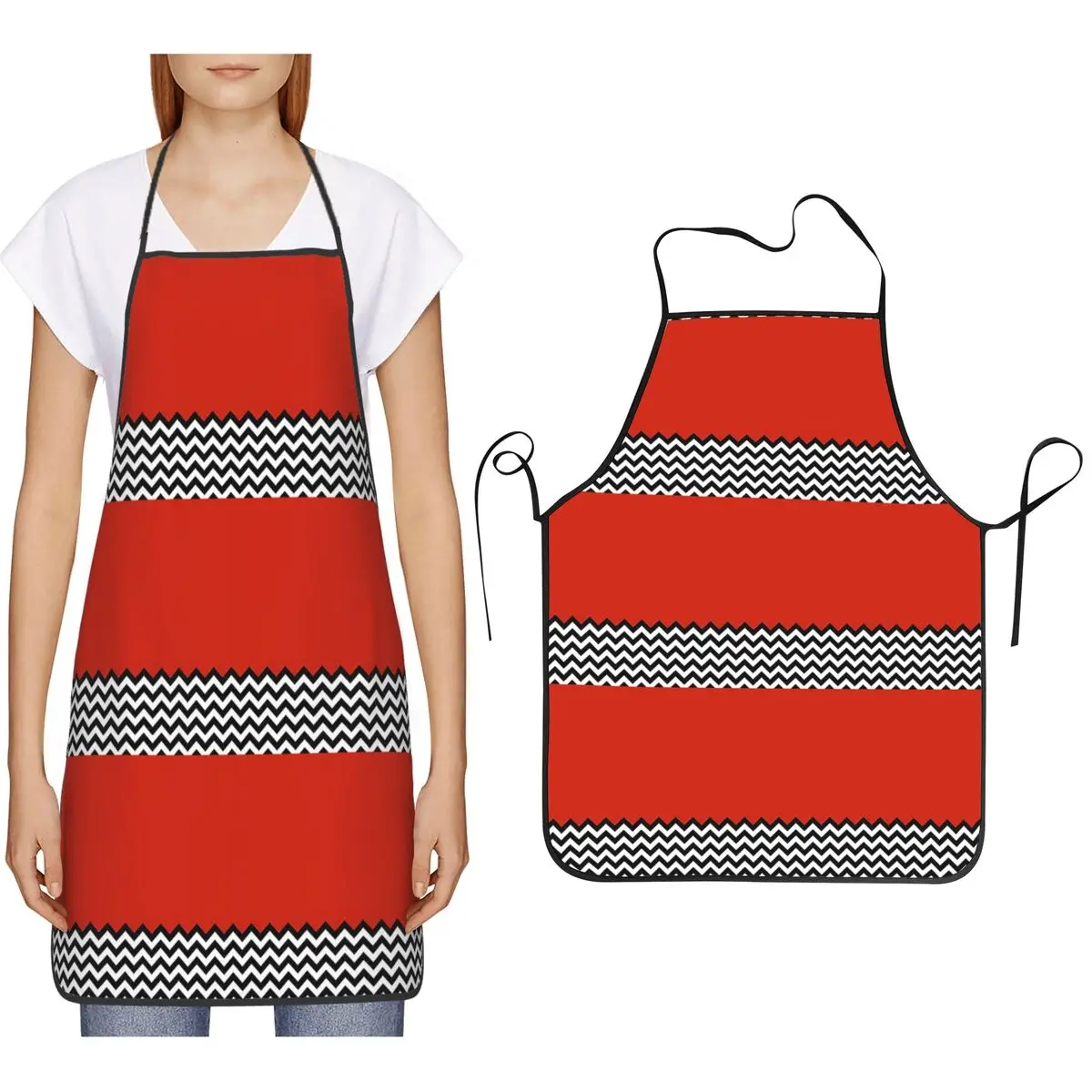 Black Lodge Twin Peaks Inspired Graphic Aprons Chef Cooking Cuisine Tablier Bib Kitchen Cleaning Pinafore for Women Men