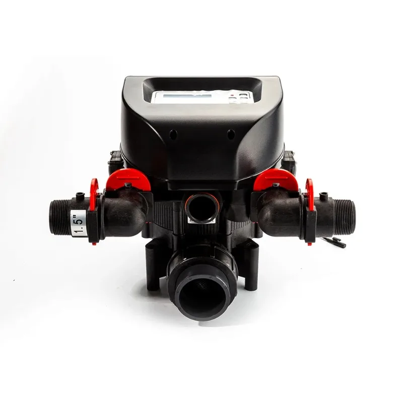 Professional Mode Lcd Display Water Filter Valve 17T/H  Time Flow Control Material Side Mounted Fier Valve