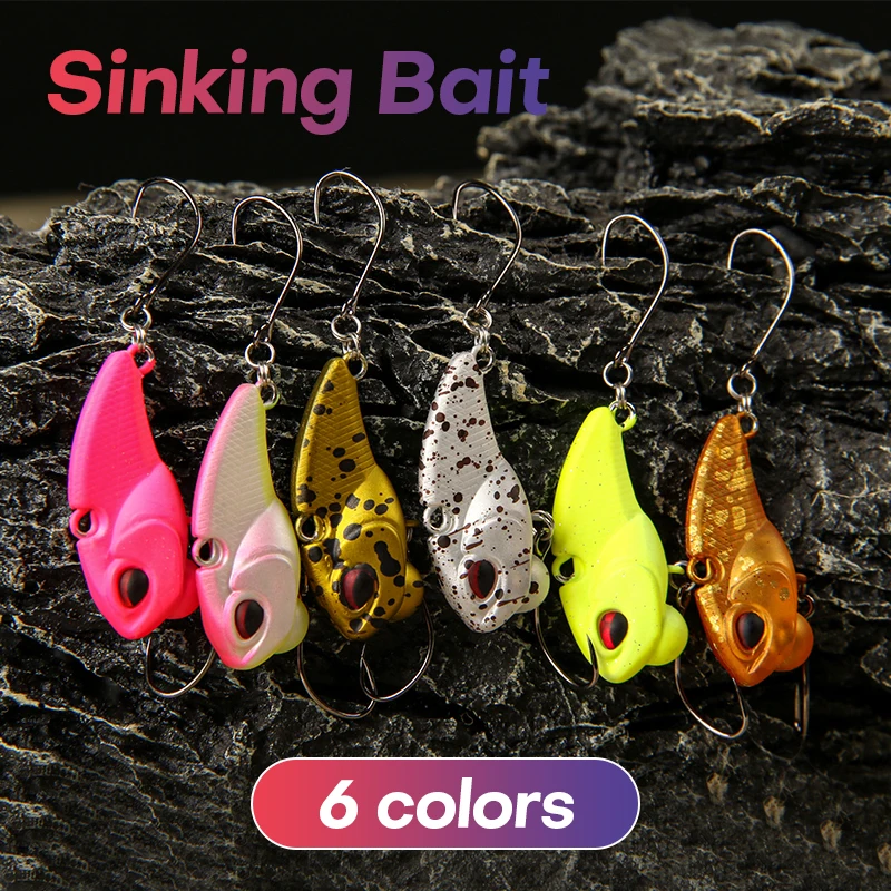 

Sinking Vib 28Mm 2.3G Artificial Hard Baits Freshwater Fishing Lipless Wobbler Lure Hard Bait Fishing Accessory Tool