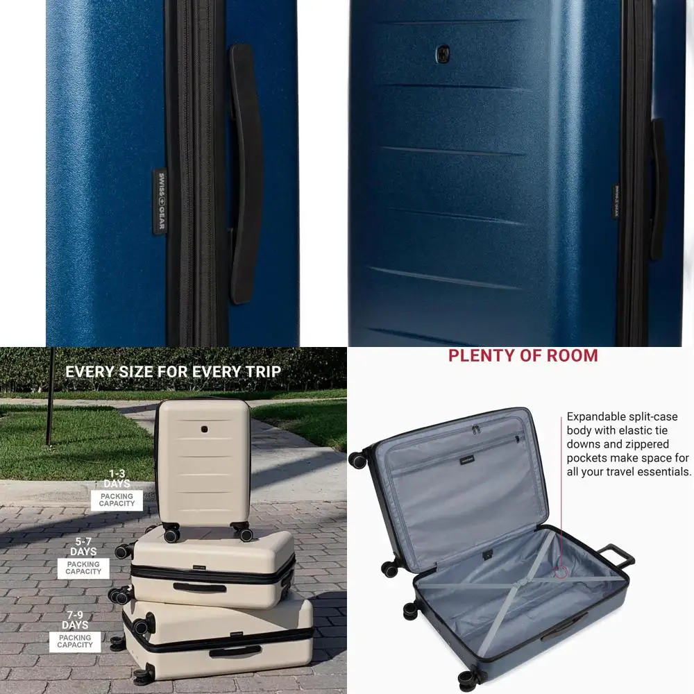 SwissGear 8020 Eclipse Navy Large 27 Expandable Hardside Spinner Luggage