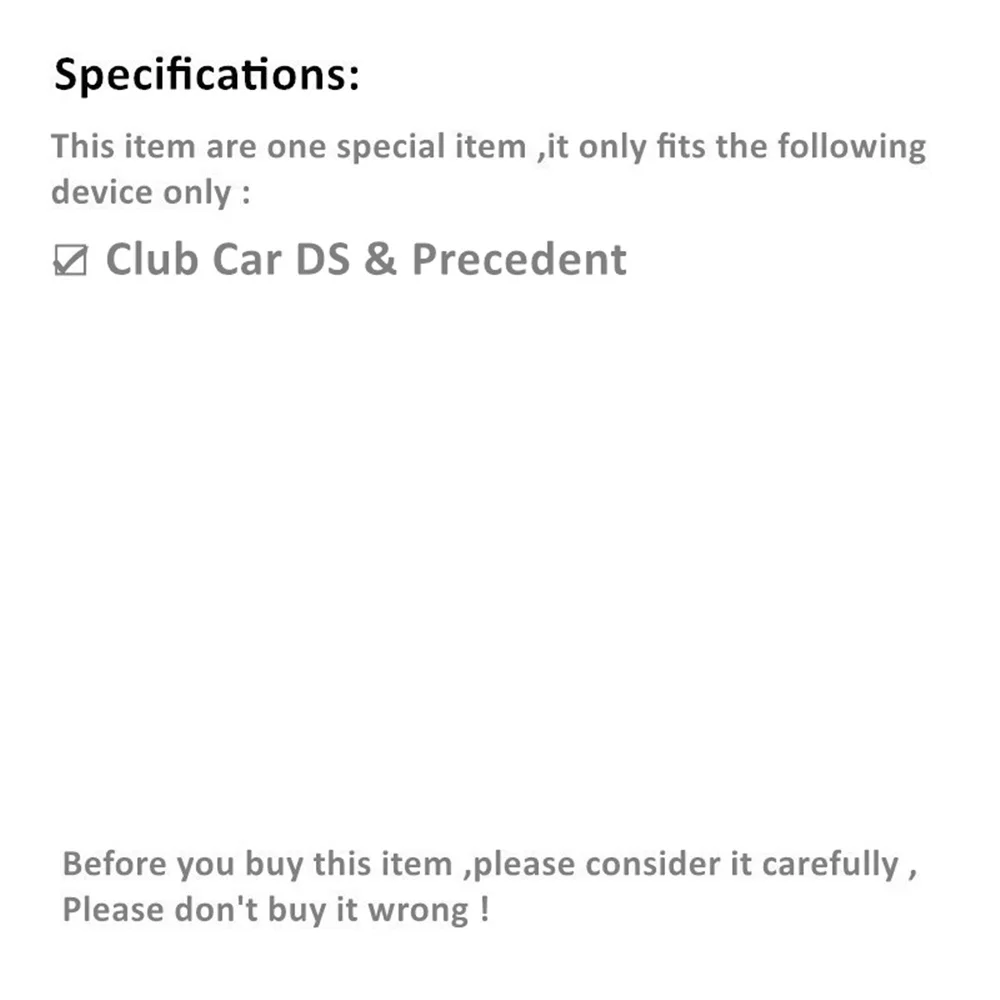 JayCreer Battery Charge Indicator for Club Car DS and Precedent, 48V, 101814201, 103200701