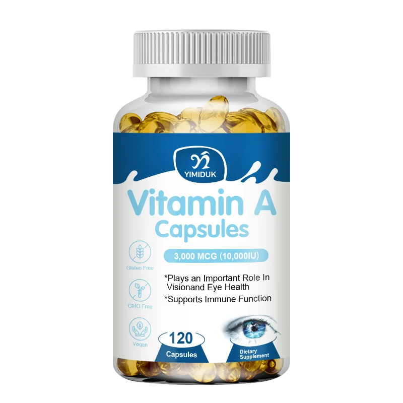 

Vitamin A 3000 mcg , 120 Capsules - Supports Healthy Eyes, Skin & Immune System - Non-GMO, Vegan, Gluten Free