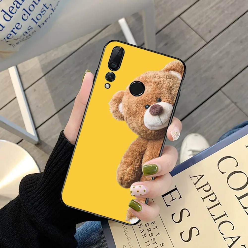 Casing ponsel beruang Teddy kartun, untuk Huawei Y9 6 7 5 Prime menikmati 7s 7 8 plus 7a 9e 9plus 8E Lite Psmart Shell