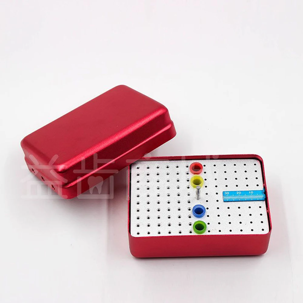 

120 Holes Autoclave Sterilizer Dental Disinfection Box Aluminium Nail Supplies for Endo Files