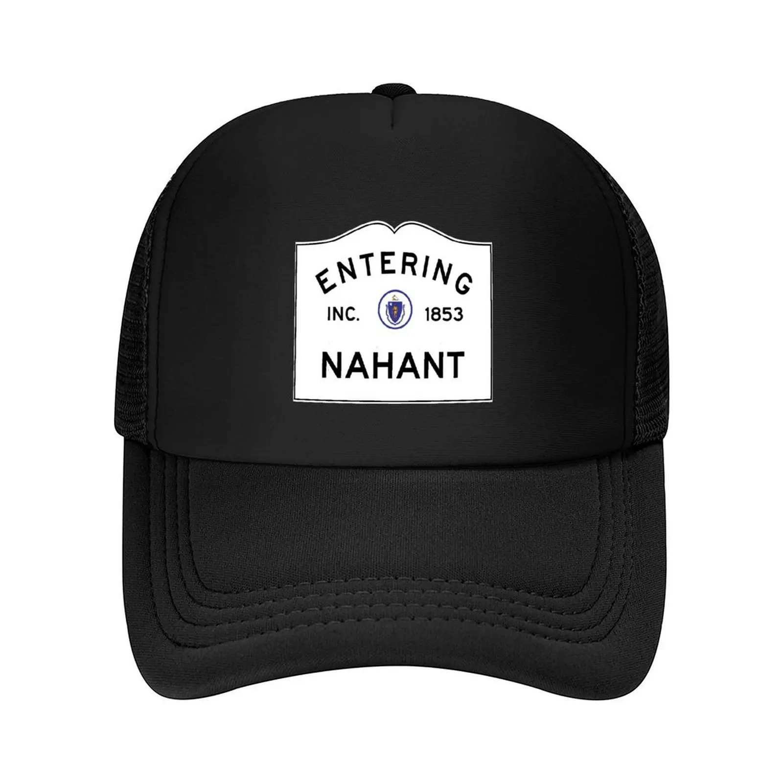 

Entering Nahant Massachusetts - Commonwealth of Massachusetts Road Sign Baseball Cap Icon Hood Luxury man cap Mens Women's