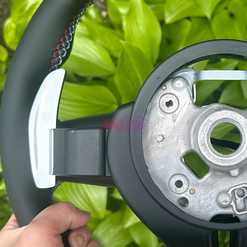 مناسبة لسيارات BMW F10 F20 F30 F31 F80 M1 M2 M3 E70 E90 جميع عجلة القيادة ذات الفارس الأسود من الجلد، تمت ترقيتها حديثًا #6