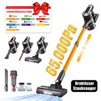 XINSHE 65KPA Cordless Vacuum Cleaner LED touch screen 3 suction modes Long-term running time of 55 minutes Carpet Sofa and car