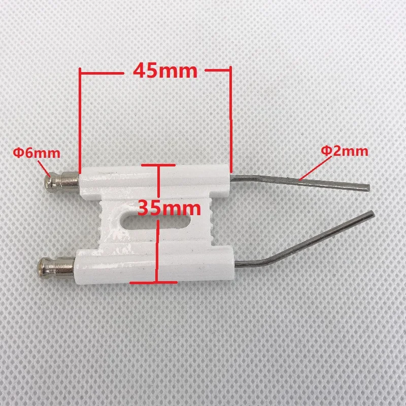 Double Pole Ignition Electrode Ceramic Igniter For Waste Oil Burner Large Conjoined Ignition Needle