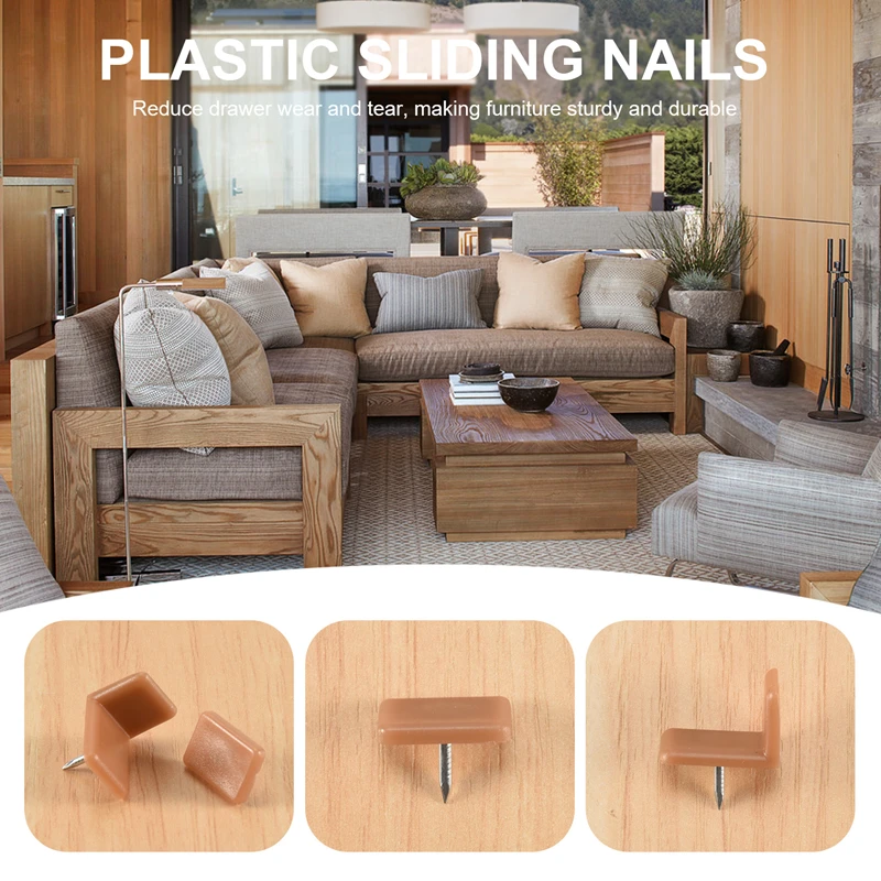 ABJY-Plastic درج ينزلق وسدادات الأدراج الشرائح، بلاستيك انزلاقي لدرج إصلاح الخزانات، 30 قطعة