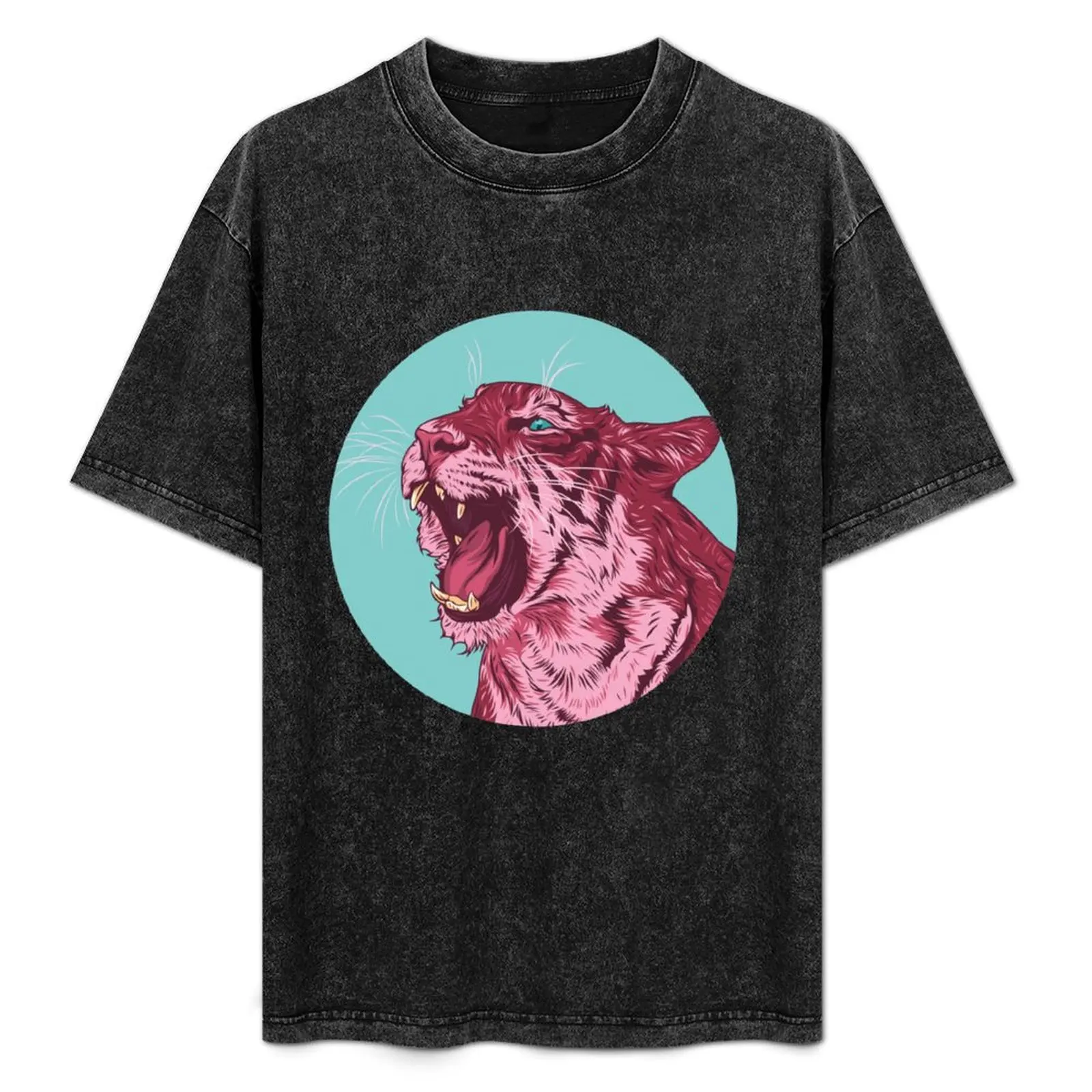 Magenta tiger T-Shirt rapper graphic tees graphic t shirt vintage quick-drying shirts graphic t shirt for men