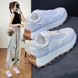 Women's Shoes Platform Female Footwear Low Heels Clogs Dress Rubber Fabric Basic PU Shoes Female Footwear Clogs Platform Low Hee