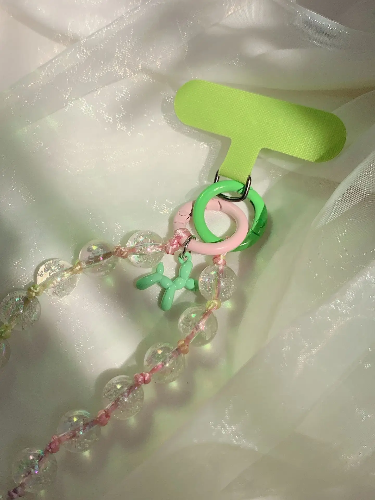 جديد الهاتف المحمول الحبل فقاعة حبة مفتاح سلسلة هواتف محمولة مكافحة خسر بالون الكلب سماعة قلادة حقيبة معلقة المفاتيح قلادة #5