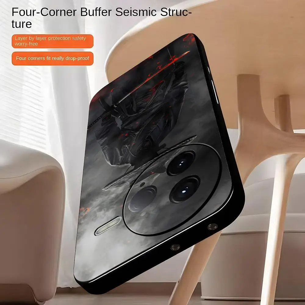 Bushido Samurai ghost cool Japanese Phone Case For Xiaomi POCO M7 M6 M5 X7 X6 X5 F7 F6 F5 Soft Black Pro 5G Phone Cover