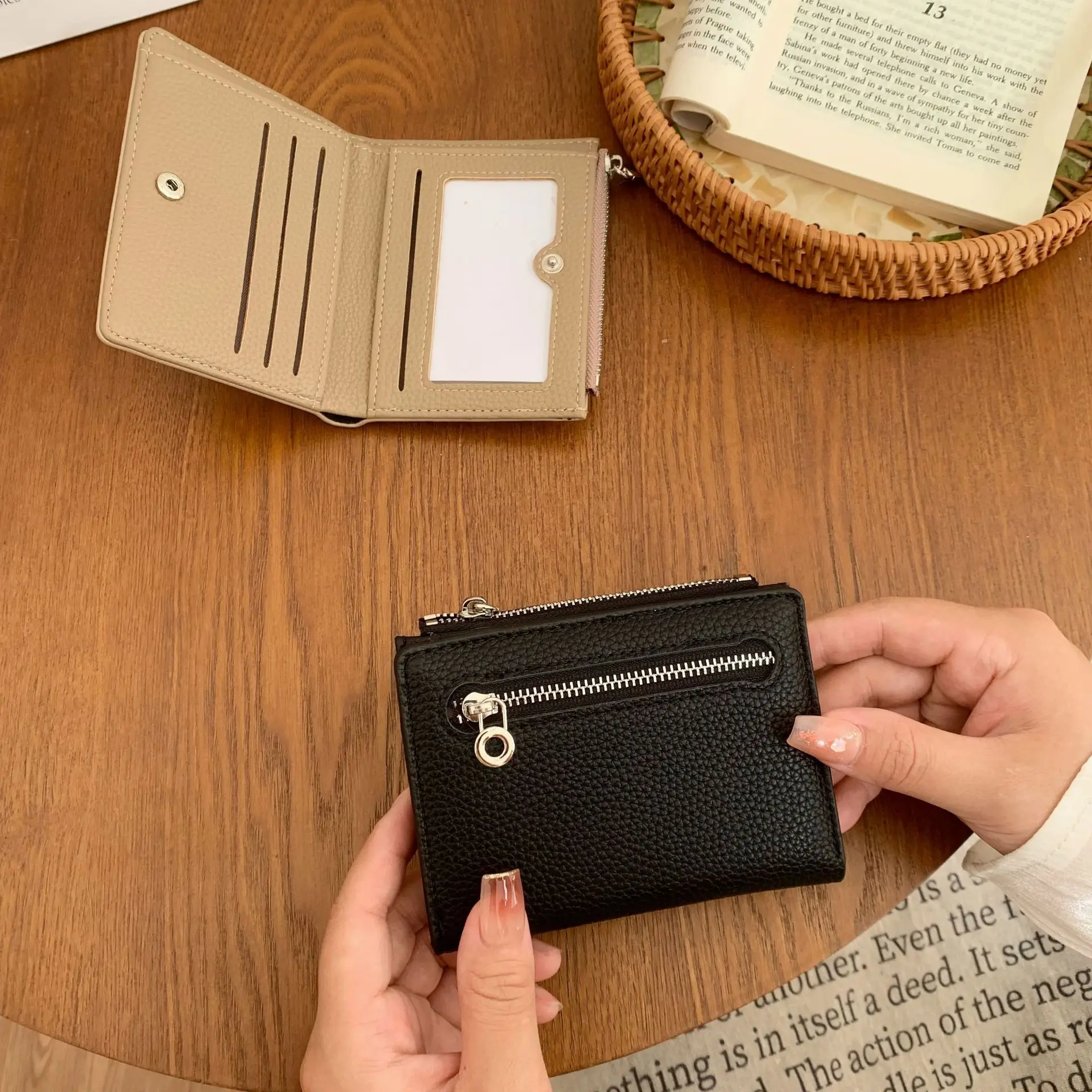 

Новый женский кошелек, женский студенческий кошелек с несколькими картами, зажимы для денег, держатель для карт, большая вместительная сумка для карт, кошелек для монет, кошелек для девочек C317