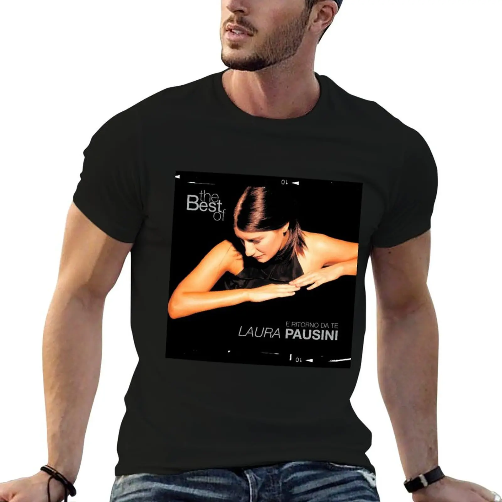 Camiseta Laura Pausini, lo mejor de Laura Pausini y Ritorno da Te, camisetas de algodón 100%