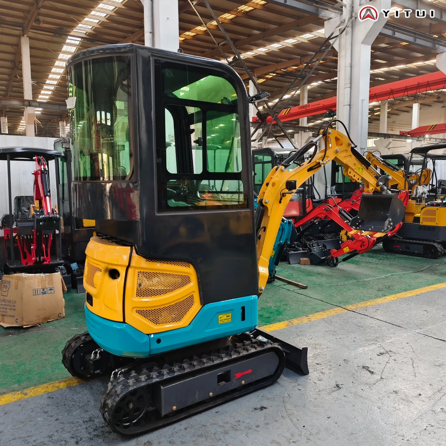 حفارات صغيرة مخصصة 2 طن مع كابينة متعددة الوظائف 1 طن وحفارات صغيرة 1.5 طن مع ملحقات متعددة #4