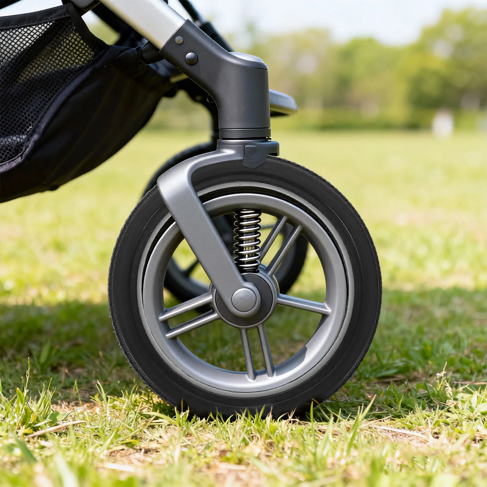 6Inch Front Back Stroller Wheel Tire Rubber Silent Replacement Baby Walker Tire Pram Carriage Accessory Kids Walker Wheel