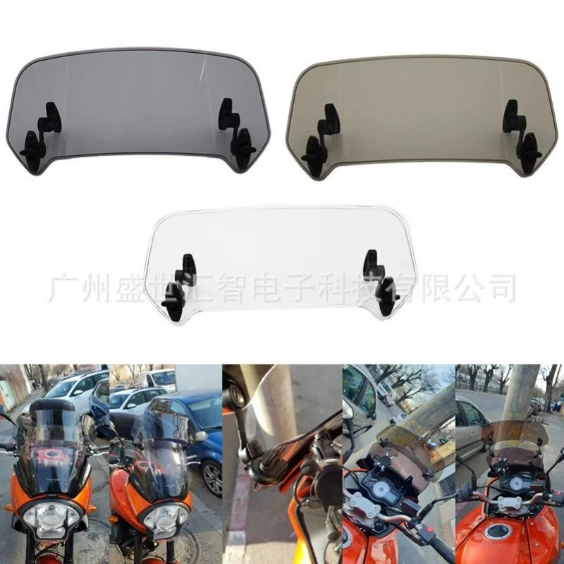 Extensión de parabrisas ajustable para moto, alerón Deflector de viento bloqueable para Loncin VOGE 500 DS 300RR 180, accesorios para moto