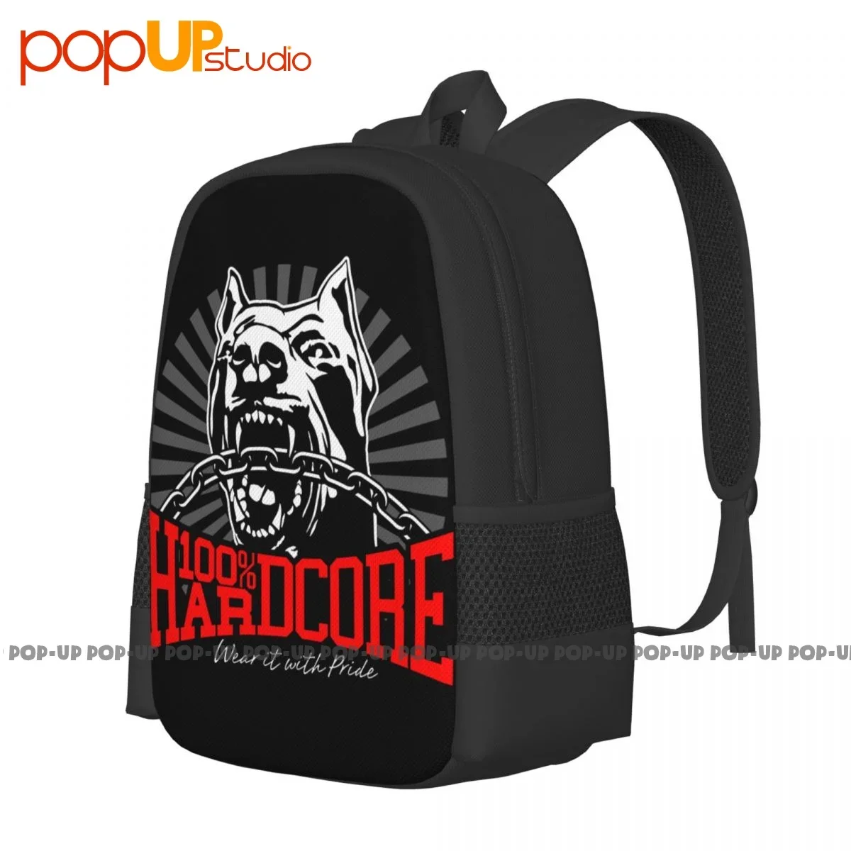 100 Hardcore Dog 305206060 Gabber Techno Partyoutfit Backpack Large Capacity Training Sports Bag