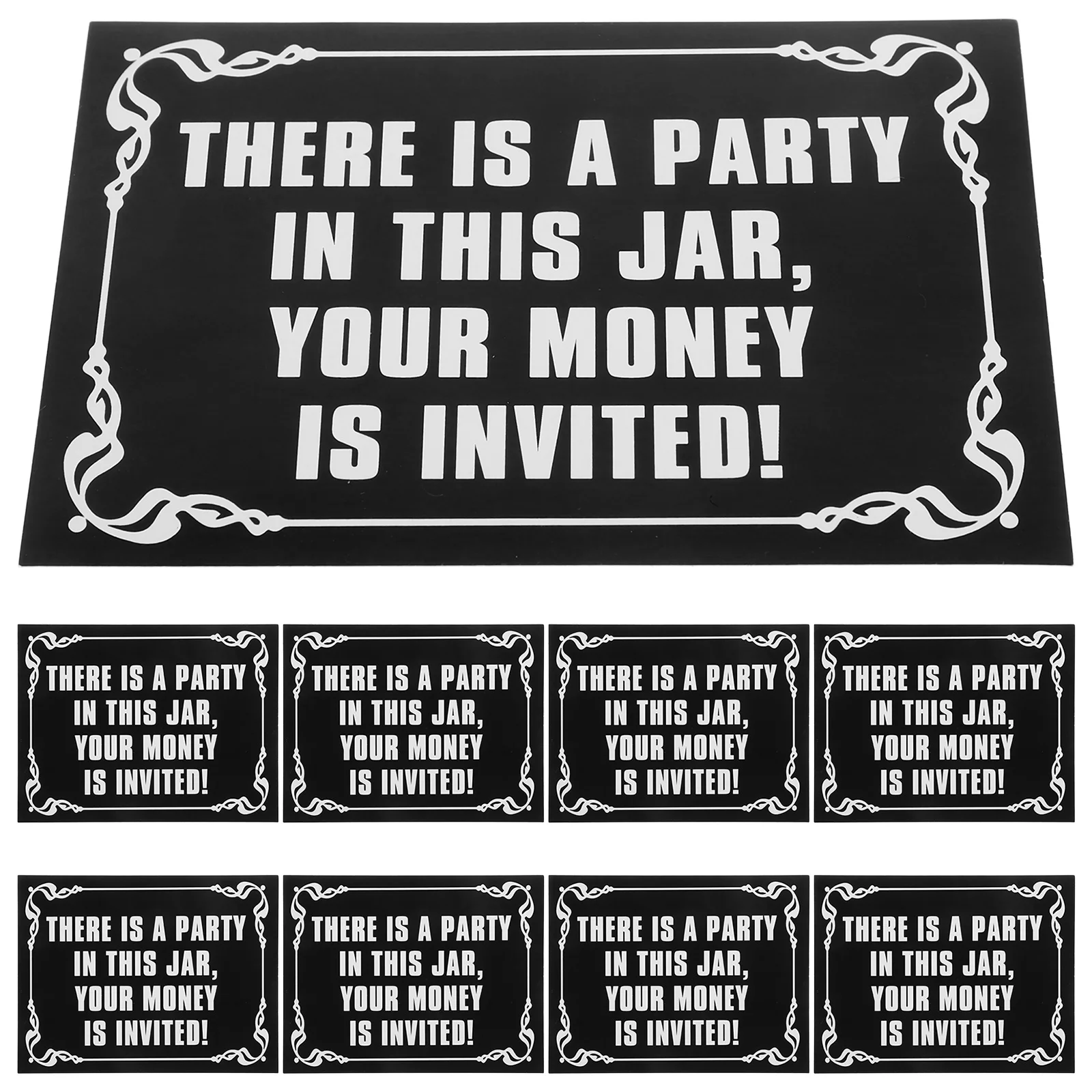 

Наклейки с наконечниками, водонепроницаемые виниловые наклейки для банков с наконечниками, кофейни, баров, ресторанов, перекидных знаков, этикетки для контейнеров