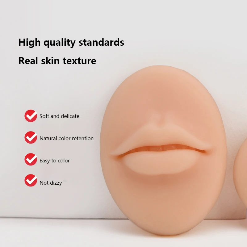 5D Stereo Simulation Dudu Lip Silicone Eyebrow Lip Semi-permanent Beginner Embroidery Pattern Tattoo Bleaching Lip Solid Mold