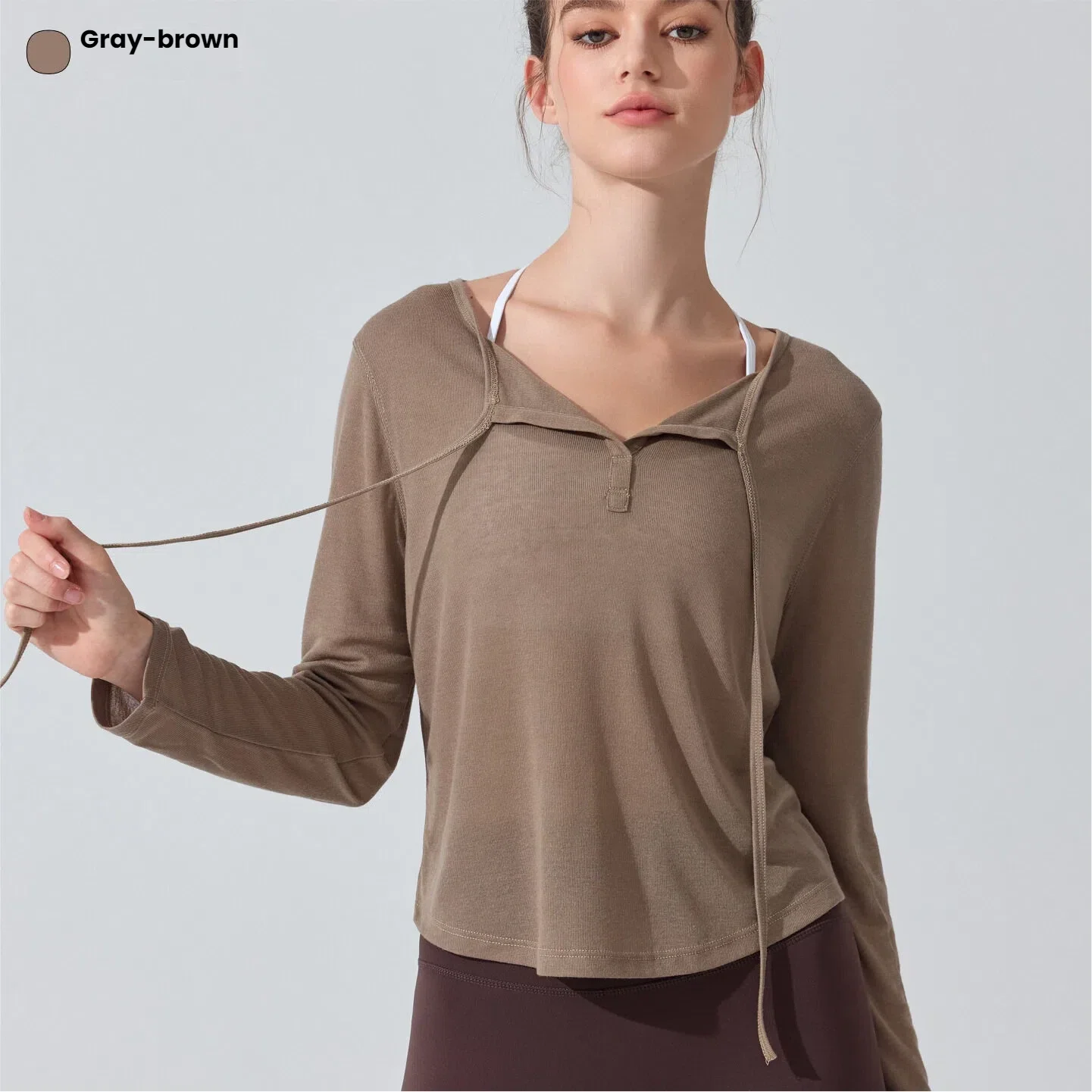 

Женская быстросохнущая спортивная рубашка с длинными рукавами, свободный крой, топ для бега, йоги, легкая сетчатая дышащая накидка, спортивная одежда для спортзала