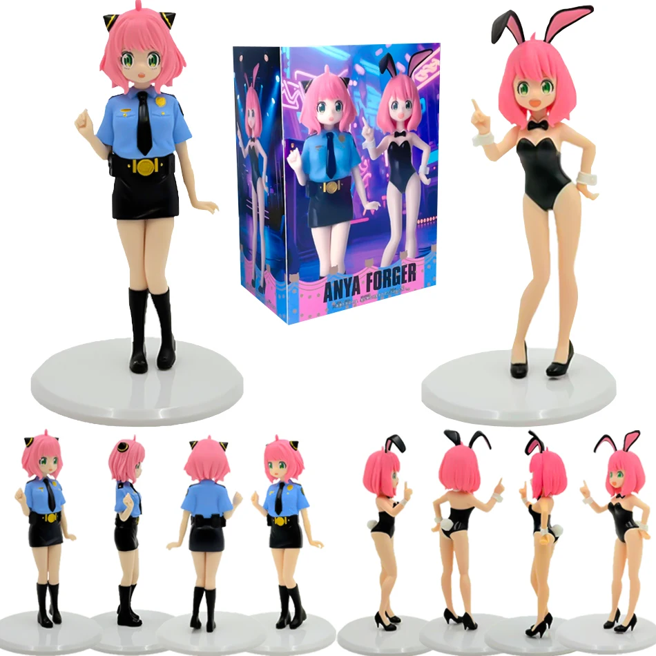 Figura de acción de Chica Kawaii de Anime, familia SpyX, Anya Forger, Cosplay, estatua de escritorio de moda, decoración, regalo sorpresa al por mayor