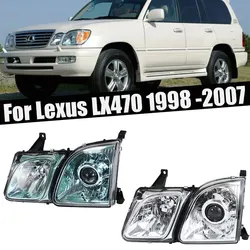 Car Front bumper Xenon Head light lamp Driving Lamp For Lexus LX470 1998 1999 2000-2007 Head Lamp Light Halogen Front headlight