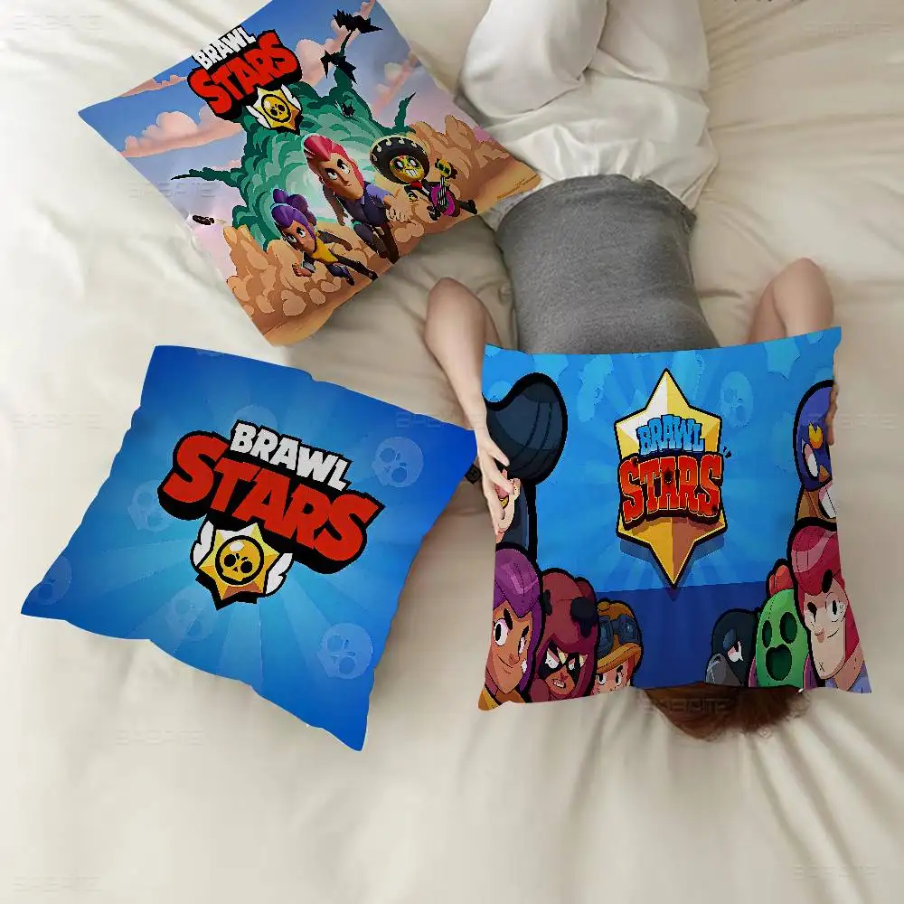Fundas de almohada con diseño de B-rawl Game S-Stars, ropa de cama para el hogar, funda de almohada decorativa para boda, funda de almohada súper suave