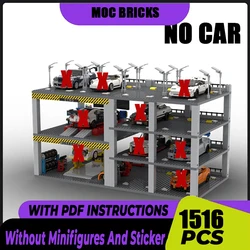 Moc Building Bricks Speed Champion Garage City Car Park Model Technology Modular Blocks Construstion Toy DIY Set Assembly Gifts