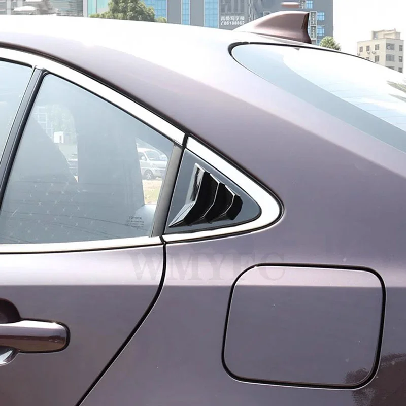 Car Rear Window Blind Shades Louver Frame Molding Cover Sticker Trim For Toyota Corolla Sedan 2019-2023 2024 Gasoline version