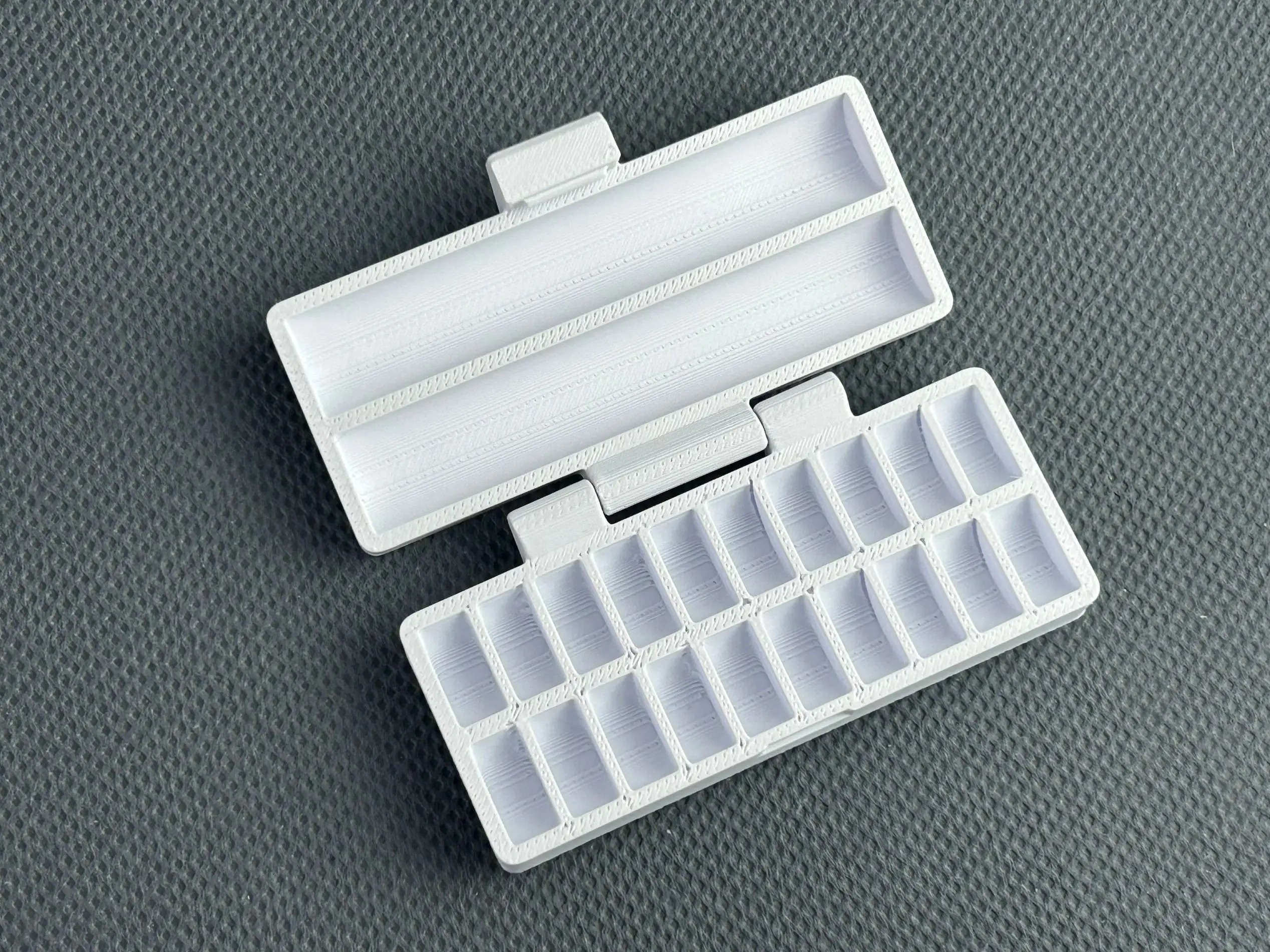 صندوق تخزين بطاريات بزر مطبوع ثلاثي الأبعاد Cr2032&Cr2450&Lr44 صندوق تخزين سلة التخزين