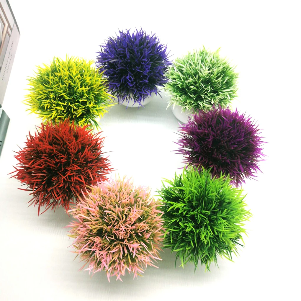 2pieces Fake Plants Low Cost Maintenance High Impact Style Durable Plastic Faux Grasses For Decor