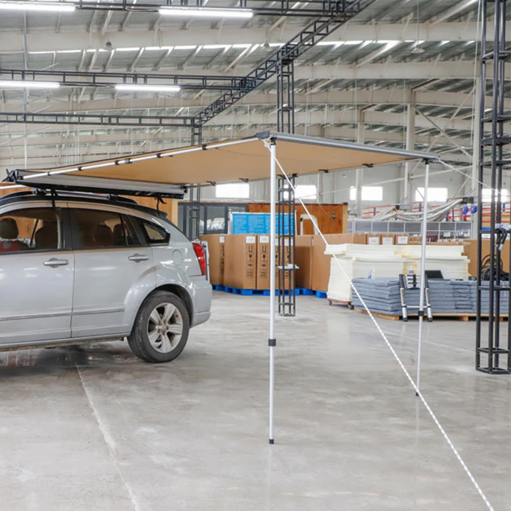 

Off Road Awning Polycotton 4wd Car Top Side Awning With Roof Top Tent