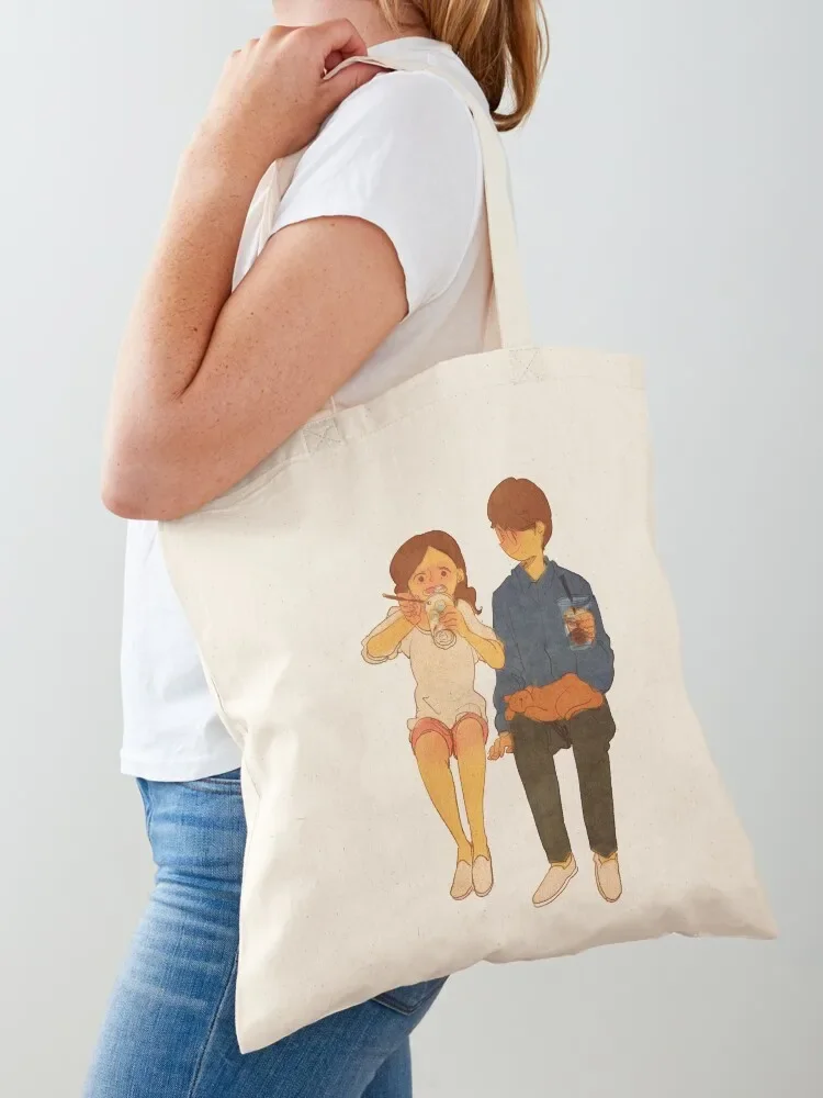 

Puuung Illustration No.923 Tote Bag Women bags supermarket folding bag Gift bag Handbags