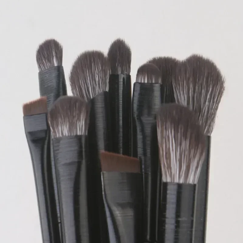 Set di pennelli per trucco professionale in materiale naturale ombretto fondotinta in polvere Blush Contour Shadow strumento di bellezza per trucco misto