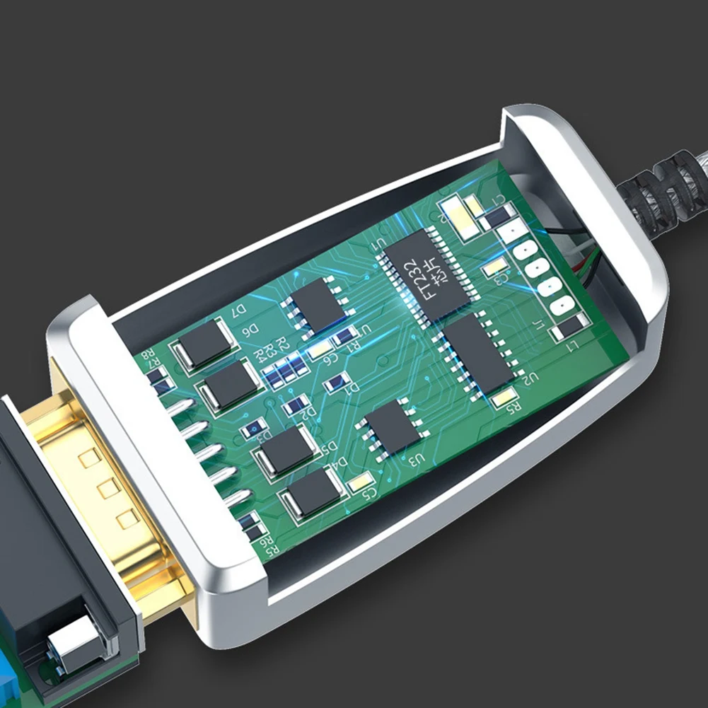 QWE-USB 2.0 To RS485 RS422 Serial Converter Adapter Cable For -FTDI Chip Windows 10 8 7