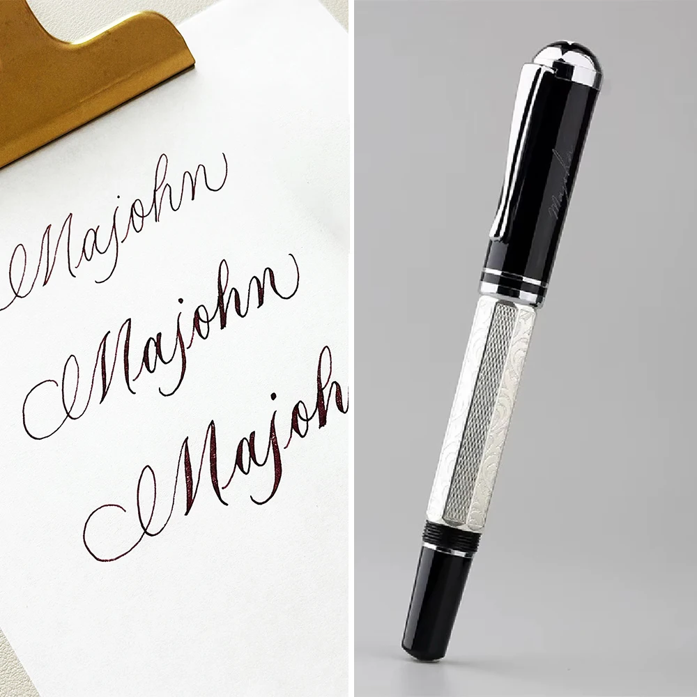 Pióro wieczne Hot MAJOHN P138 P136 Art Fountain Pen z miękką, elastyczną końcówką F / Końcówka Majohn do szkicowania kwiatów, gotyckiego pisma okrągłego, kreatywnych prac artystycznych i pisania. — zdjęcie produktu 3