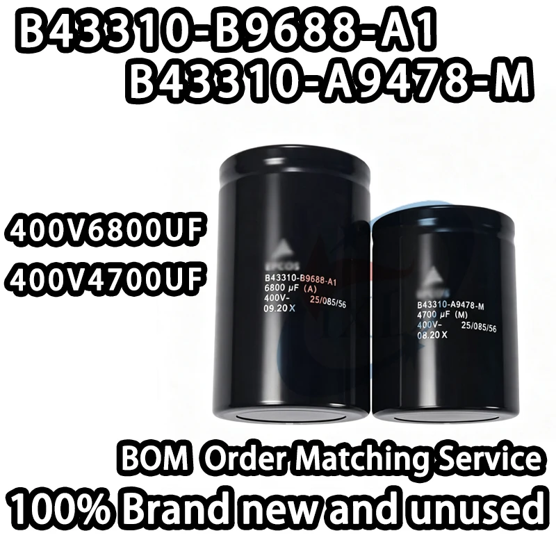 [promotion-d'inventaire]-b43310-b9688-a1-b43310-a9478-m-400v6800uf-400v4700uf-85-℃--condensateur-electrolytique-en-aluminium-a-borne-a-vis